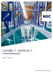 Handleiding  voor de verwerking Lacobel T Matelac T (NL)
