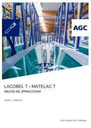 Návod ke zpracování Lacobel T Matelac T (CZ)