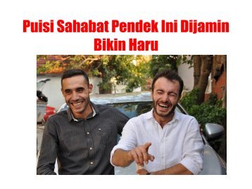 Bikin Haru Puisi Sahabat Pendek