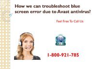 How to Troubleshoot Blue Screen Due To Avast