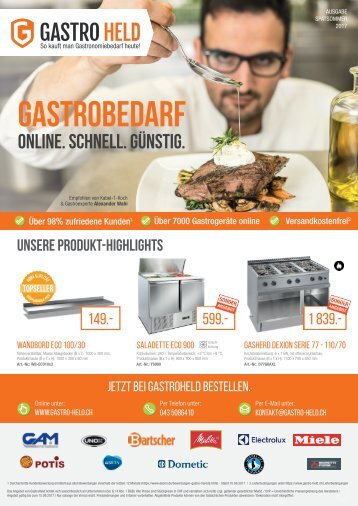 GastroHeld CH Katalog Spätsommer 2017