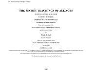 Secret Teachings of All Ages