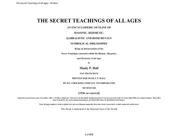 Secret Teachings of All Ages