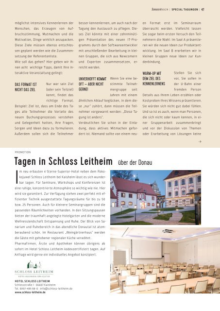 SchlossMagazin Fünfseenland August 2017