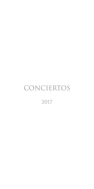 programa Musica Catedral 2017