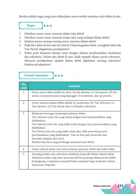 Contoh Soal Debat Dan Jawabannya Hal