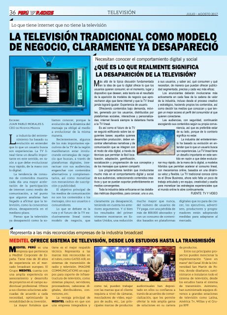 REVISTA PERU TV RADIOS JUL-AGO 2017