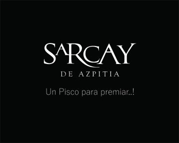 PISCO SARCAY DE AZPITIA - CATALOGO VIRTUAL