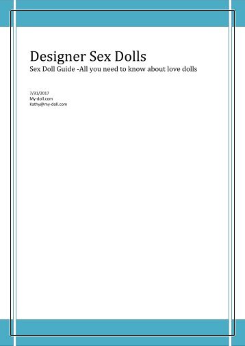 Designer sex dolls