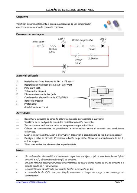 Ligação de circuitos elementares