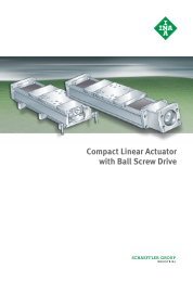 Compact Linear Actuator with Ball Screw Drive - Schaeffler Group