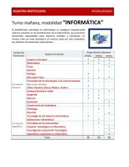 5. Modalidades