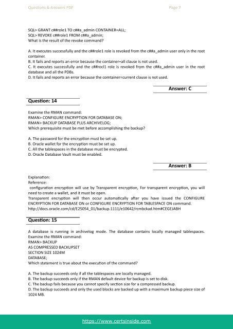 1Z0-063 Exam Questions