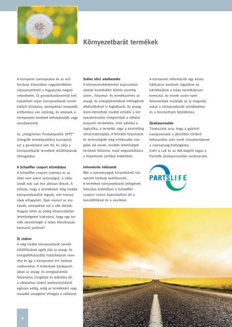 Környezet- és munkavédelem 2010 - Schaeffler Group