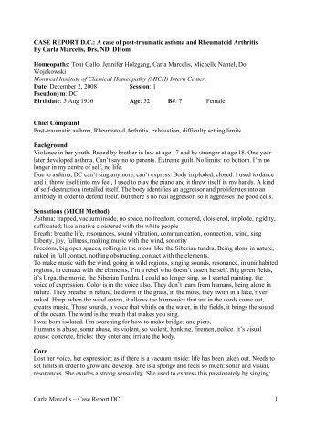 Case of Traumatic Asthma (PDF) - The Montreal Institute of Classical ...