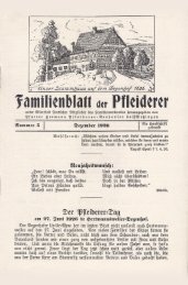 Familienblatt der Pfleiderer, Dez. 1926