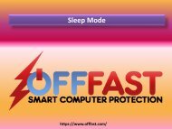 Sleep Mode - Off Fast
