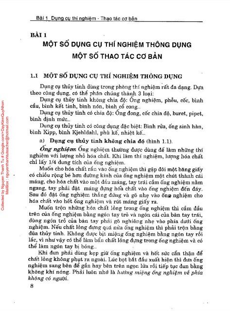 THỰC HÀNH HÓA HỌC ĐẠI CƯƠNG NGUYỄN ĐỨC CHUNG (ONLINE VERSION)