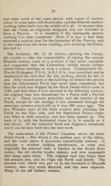 A Short Guide to St Mary Redcliffe Bristol Fourth Edition 1921