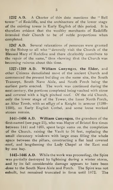 A Short Guide to St Mary Redcliffe Bristol Fourth Edition 1921