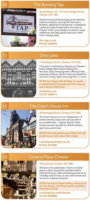 Ultimate Food and Drink Map for Chester and Cheshire