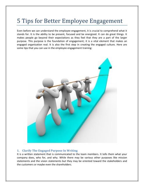 5 Tips for Better Employee Engagement