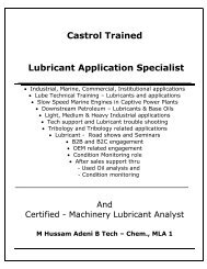 BPCastrol trained Lubricant Application Specialist 2017 and profile