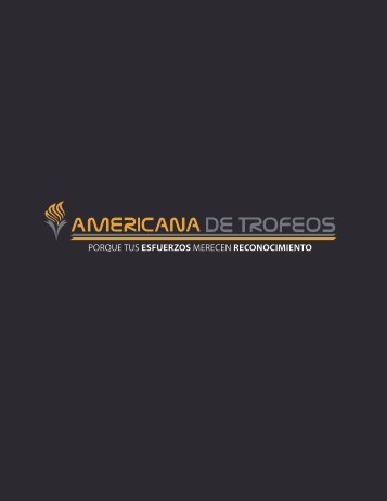 PORTAFOLIO DE PRODUCTOS - AMERICANA DE TROFEOS