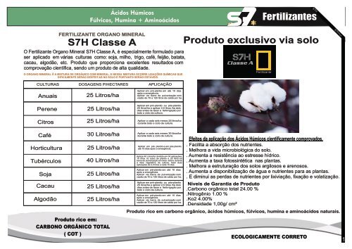 CATALOGO S7 FERTILIZANTES