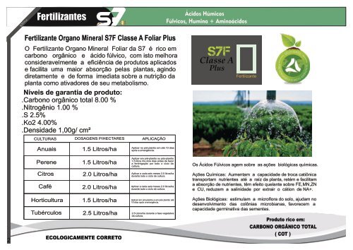 CATALOGO S7 FERTILIZANTES