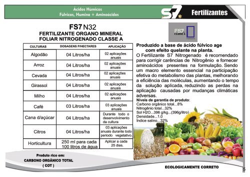 CATALOGO S7 FERTILIZANTES