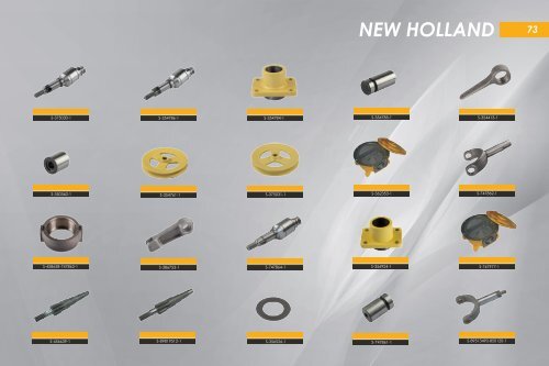 Parts for combine harvester - catalogue manufactured in Turkey