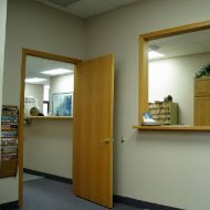 Checkout counter in the office of Clinton Township dentist Michael J Aiello, DDS