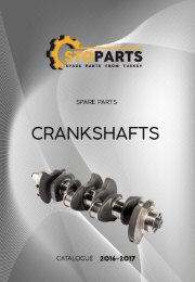 Коленвалы для грузовиков, спецтехники и сельхозтехники Crankshafts for trucks, special equipment and tractors