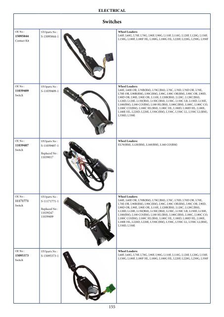 Volvo special equipment spare parts - Запчасти для спецтехники Volvo