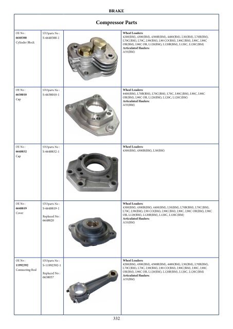 Volvo special equipment spare parts - Запчасти для спецтехники Volvo