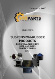 Suspension rubber parts for special machinery - Резинотехнические запчасти для спецтехники