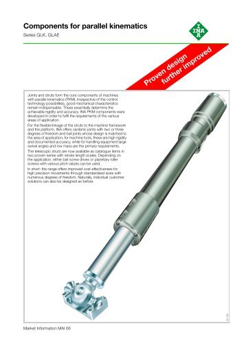 Components for parallel kinematics: Series GLK, GLAE: MAI 66