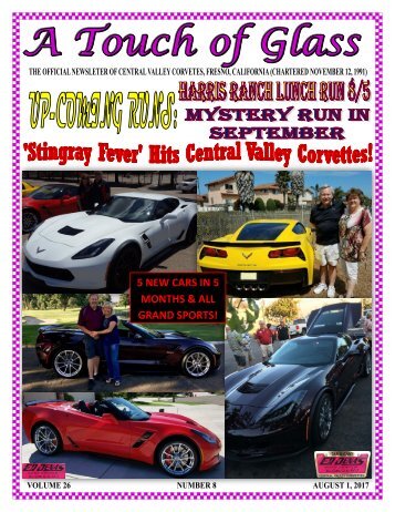 Central Valley Corvettes Newsletter - August 2017