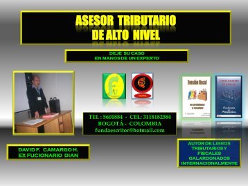 ASESOR CONSULTOR TRIBUTARIO DE ALTO NIVEL