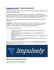 Impulsely review demo - Impulsely FREE bonus