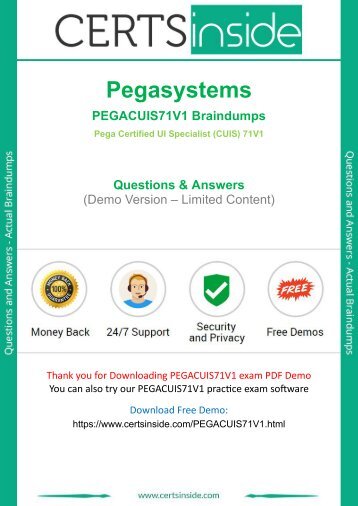 PEGACUIS71V1 Exam Questions