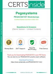 PEGACSA72V1 Exam Questions