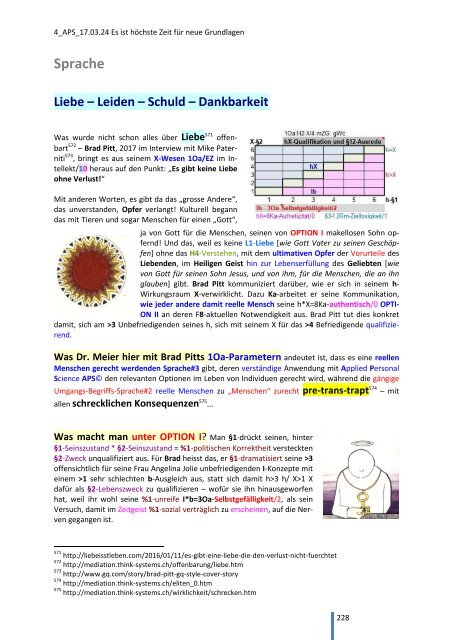 APS Applied Personal Science - Es ist höchste Zeit für neue Grundlagen