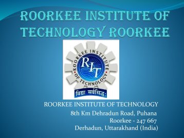 RIT ROORKEE TOP MCA COLLEGE OF UTTRAKHAND