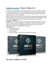 VidiBee V2 review demo - $22,700 bonus