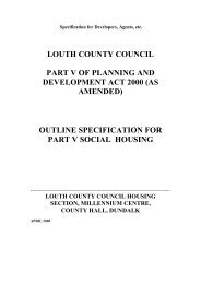 (Draft Specification for Developers, Agents, etc - Louth County Council