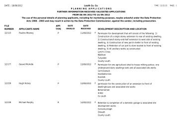 Further Information Received 14-09-12 - Louth County Council