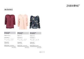 Special Blouse-Zabaione