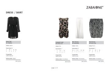 Special Skirt & Dresses-Zabaione